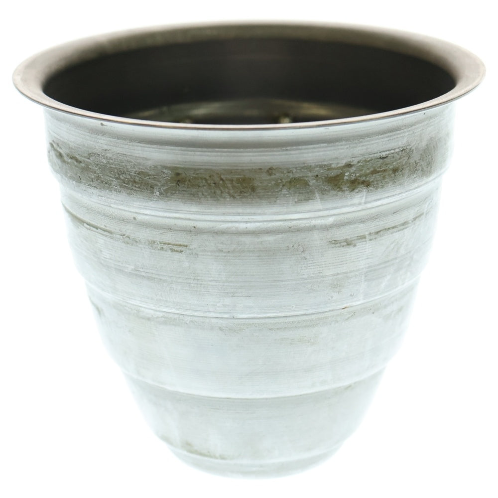 m&m(エムアンドエム) ×MASSES POT TYPE 1 - Chrysails STEEL / SMALL マシス クリサリス 鉄鉢 ポット シルバー