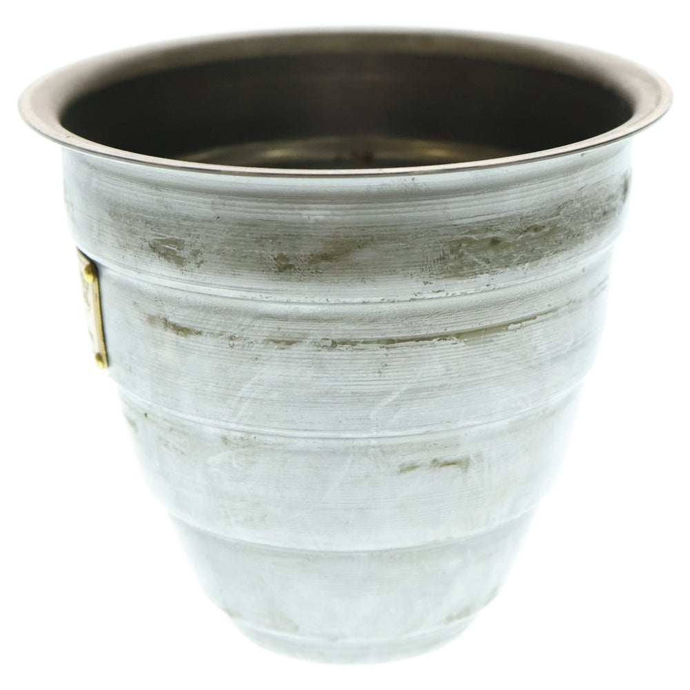 m&m(エムアンドエム) ×MASSES POT TYPE 1 - Chrysails STEEL / SMALL マシス クリサリス 鉄鉢 ポット シルバー