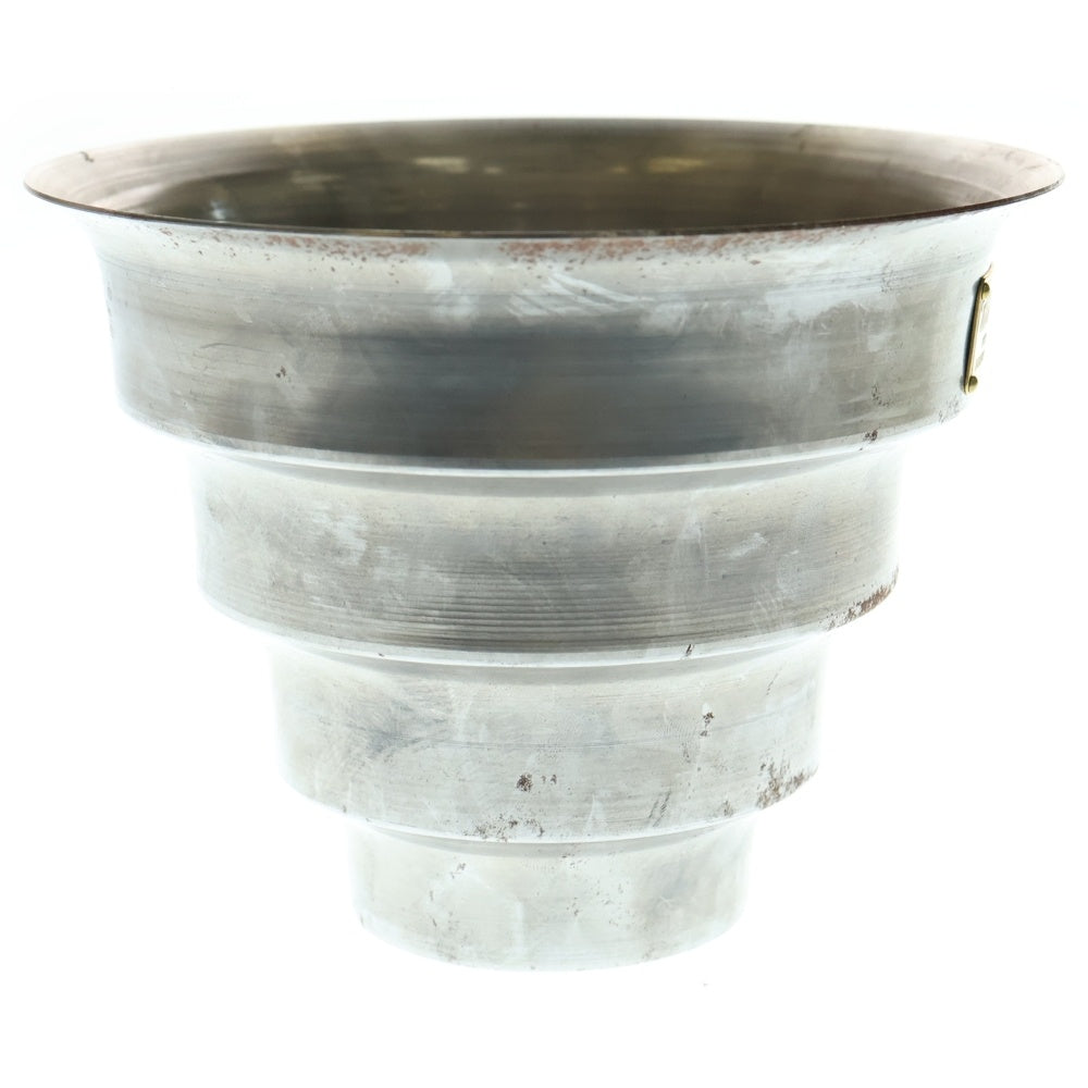 m&m(エムアンドエム) ×MASSES POT TYPE 8 - CLIFF STEEL / MEDIUM マシス クリフ 鉄鉢 ポット シルバー