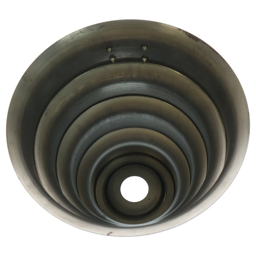 m&m(エムアンドエム) ×MASSES POT TYPE 8 - CLIFF STEEL / MEDIUM マシス クリフ 鉄鉢 ポット シルバー