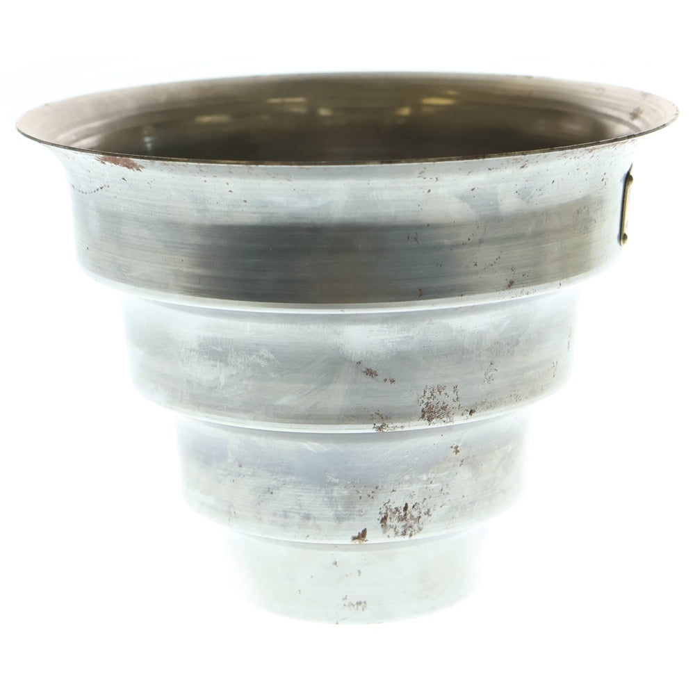 m&m(エムアンドエム) ×MASSES POT TYPE 8 - CLIFF STEEL / MEDIUM マシス クリフ 鉄鉢 ポット シルバー