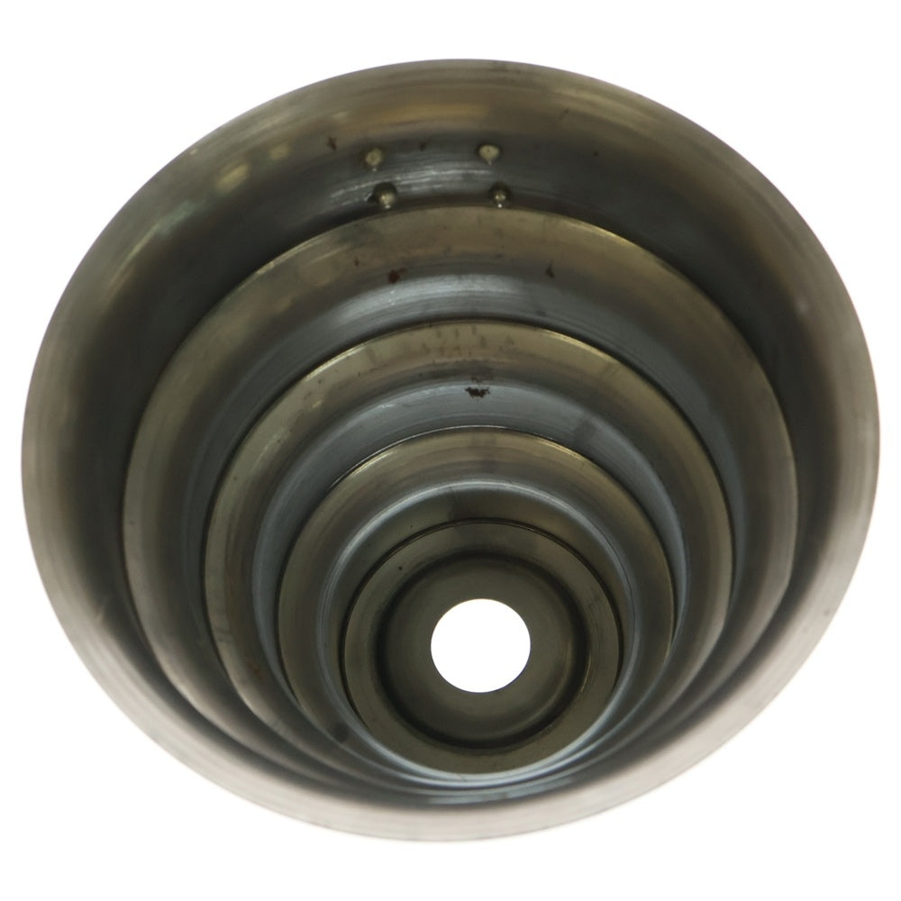 m&m(エムアンドエム) ×MASSES POT TYPE 8 - CLIFF STEEL / MEDIUM マシス クリフ 鉄鉢 ポット シルバー