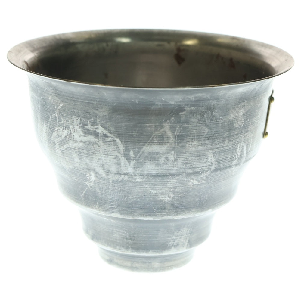 m&m(エムアンドエム) ×MASSES POT TYPE 5 - Conch STEEL / SMALL マシス コンク 鉄鉢 ポット シルバー