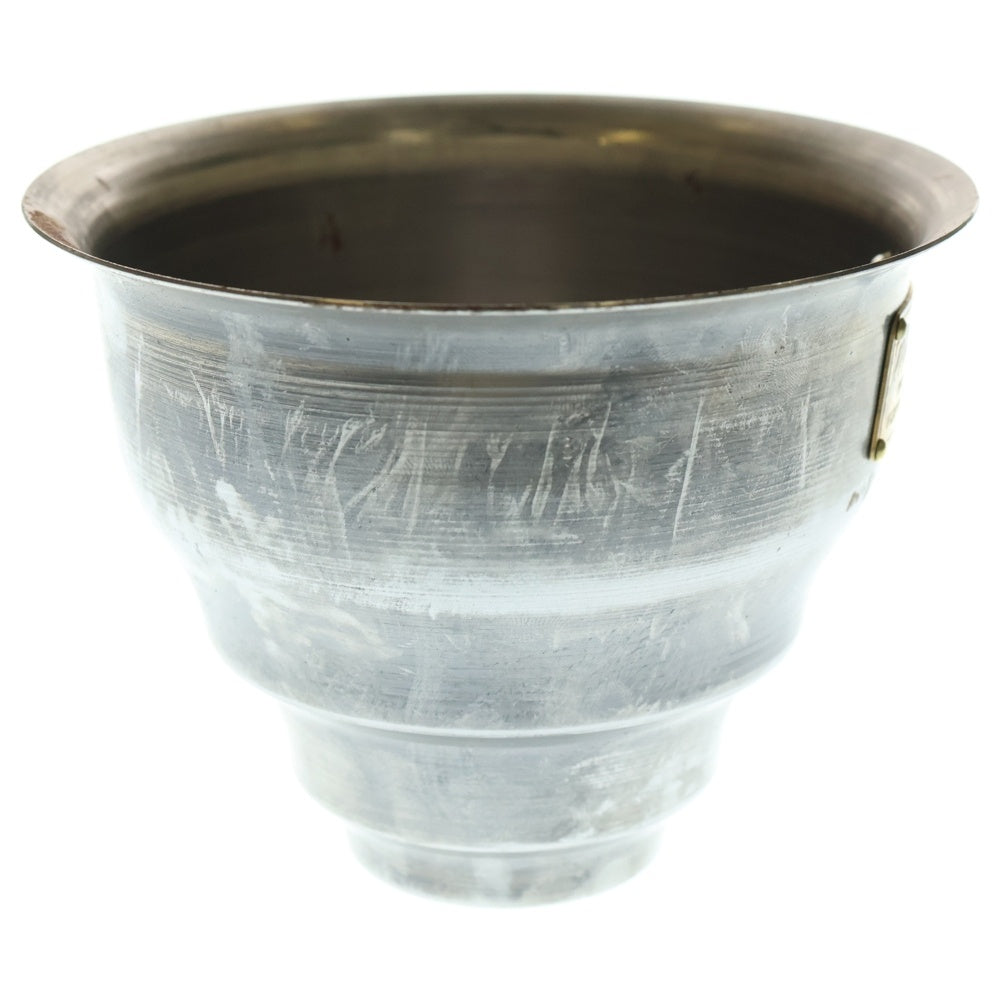 m&m(エムアンドエム) ×MASSES POT TYPE 5 - Conch STEEL / SMALL マシス コンク 鉄鉢 ポット シルバー