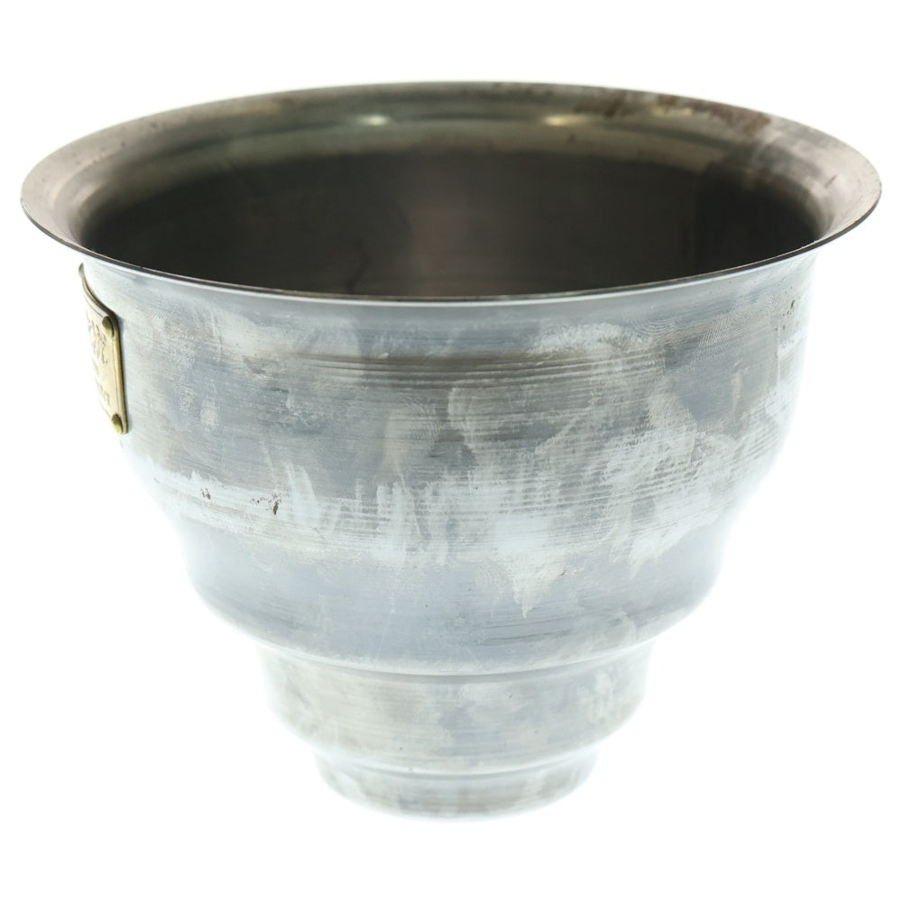 m&m(エムアンドエム) ×MASSES POT TYPE 5 - Conch STEEL / SMALL マシス コンク 鉄鉢 ポット シルバー