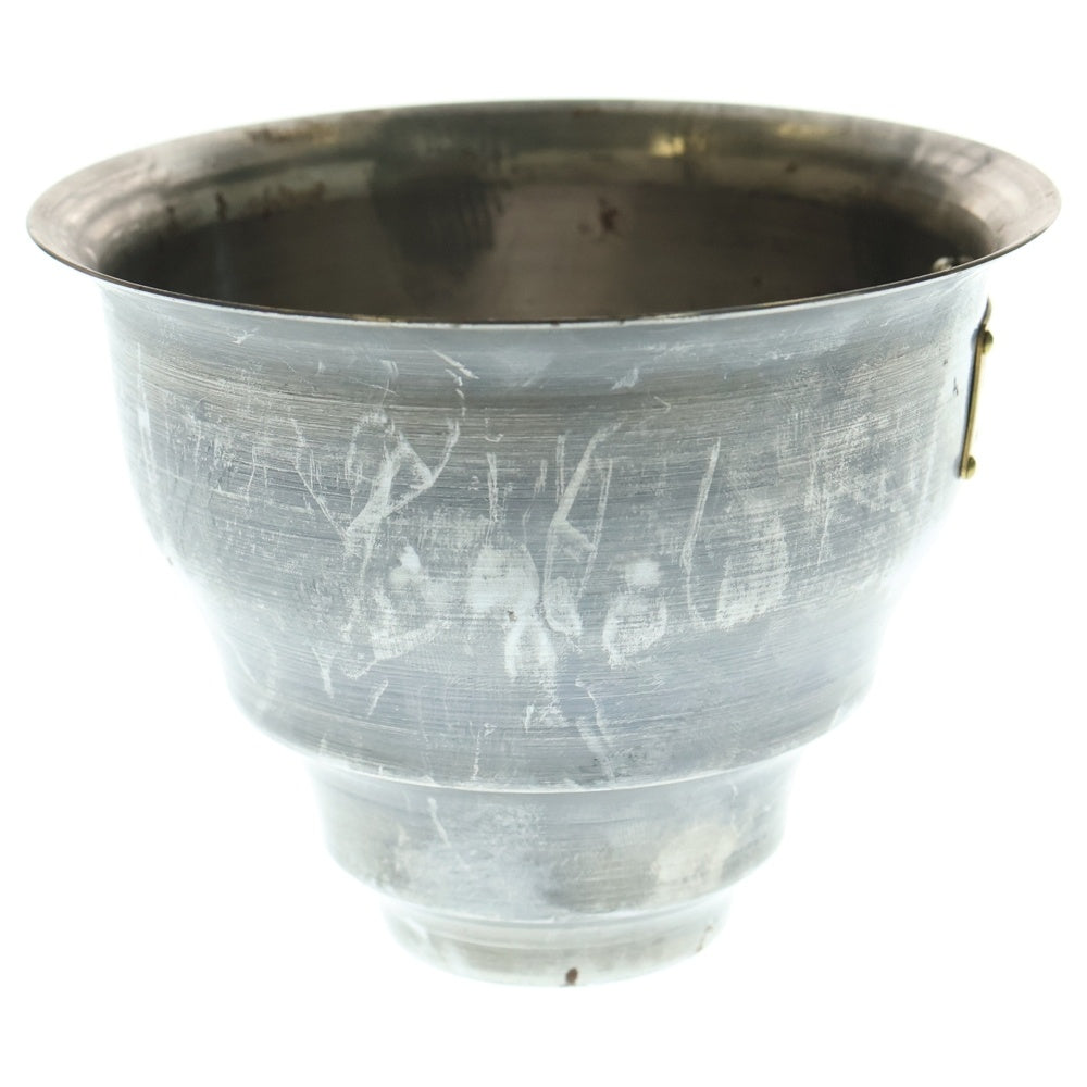 m&m(エムアンドエム) ×MASSES POT TYPE 5 - Conch STEEL / SMALL マシス コンク 鉄鉢 ポット シルバー