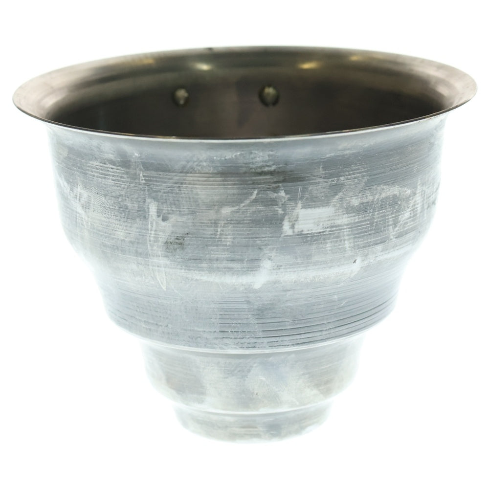 m&m(エムアンドエム) ×MASSES POT TYPE 5 - Conch STEEL / SMALL マシス コンク 鉄鉢 ポット シルバー