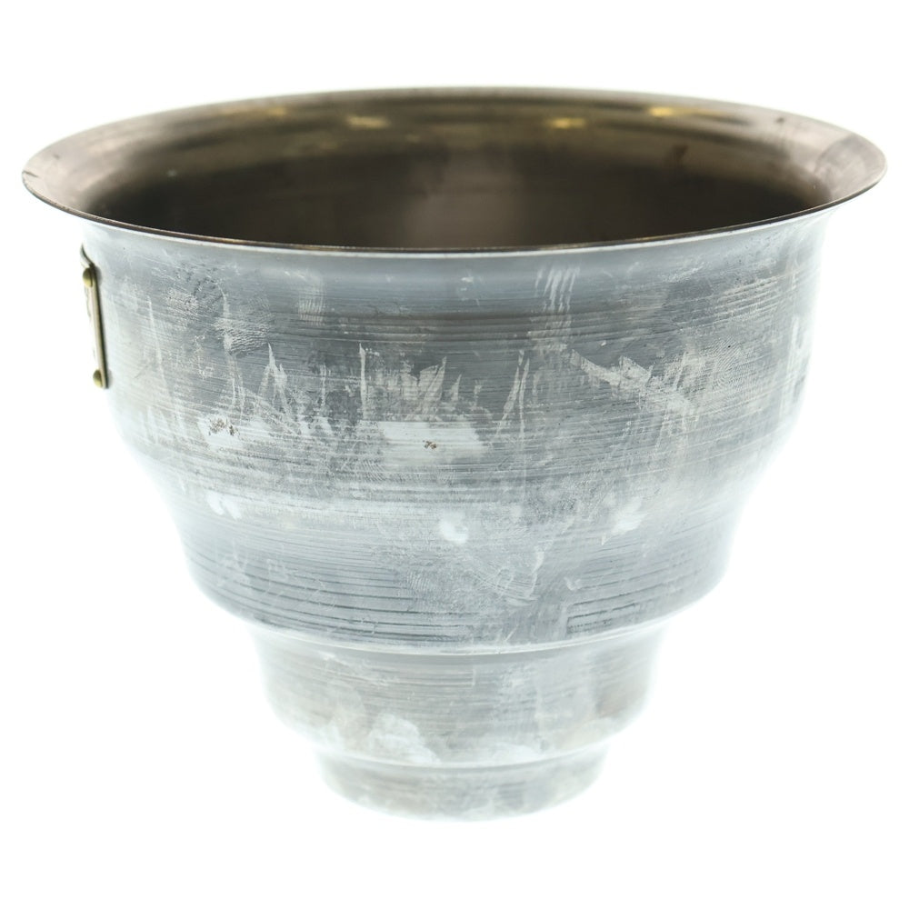 m&m(エムアンドエム) ×MASSES POT TYPE 5 - Conch STEEL / SMALL マシス コンク 鉄鉢 ポット シルバー