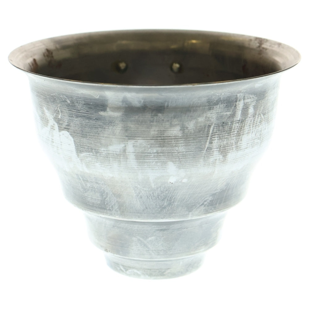 m&m(エムアンドエム) ×MASSES POT TYPE 5 - Conch STEEL / SMALL マシス コンク 鉄鉢 ポット シルバー