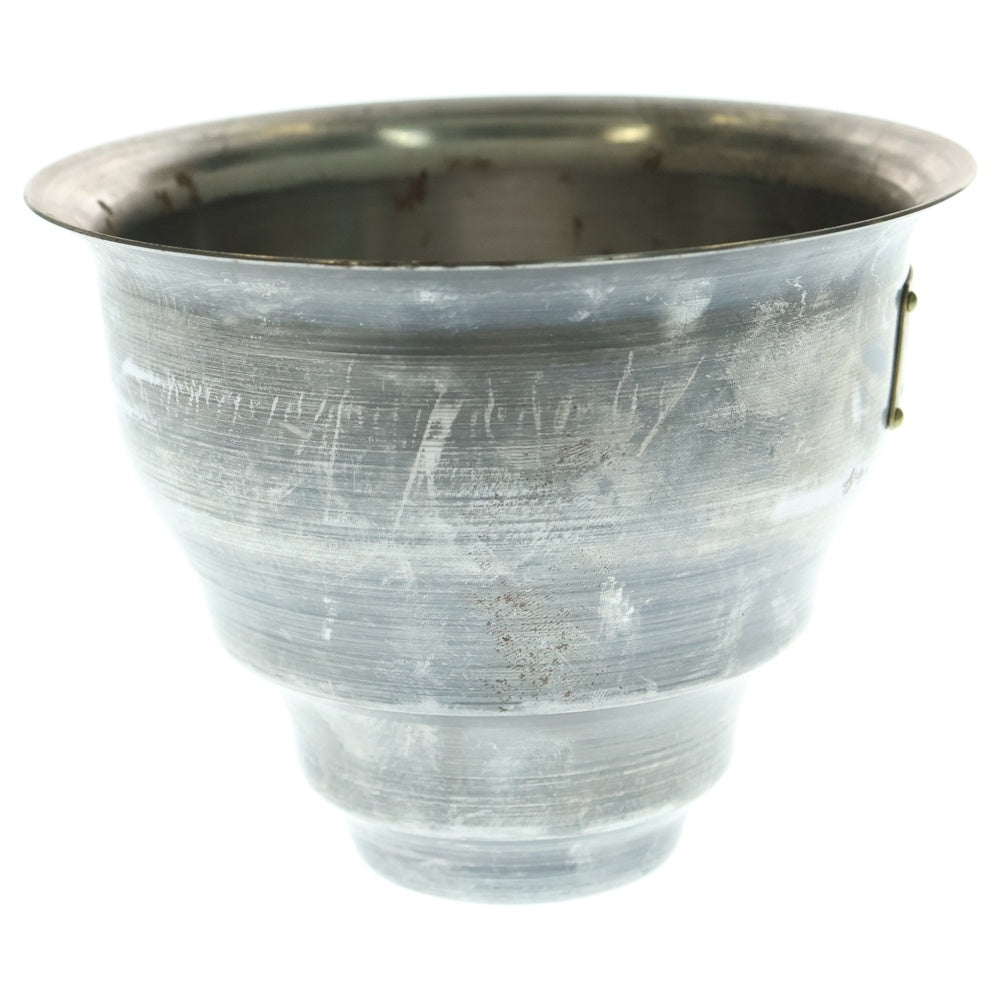 m&m(エムアンドエム) ×MASSES POT TYPE 5 - Conch STEEL / SMALL マシス コンク 鉄鉢 ポット シルバー