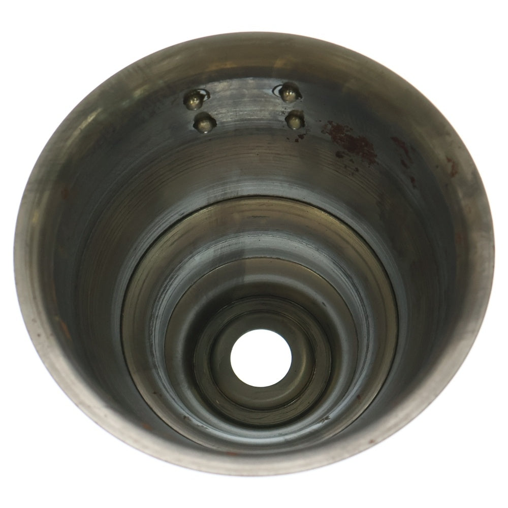 m&m(エムアンドエム) ×MASSES POT TYPE 5 - Conch STEEL / SMALL マシス コンク 鉄鉢 ポット シルバー