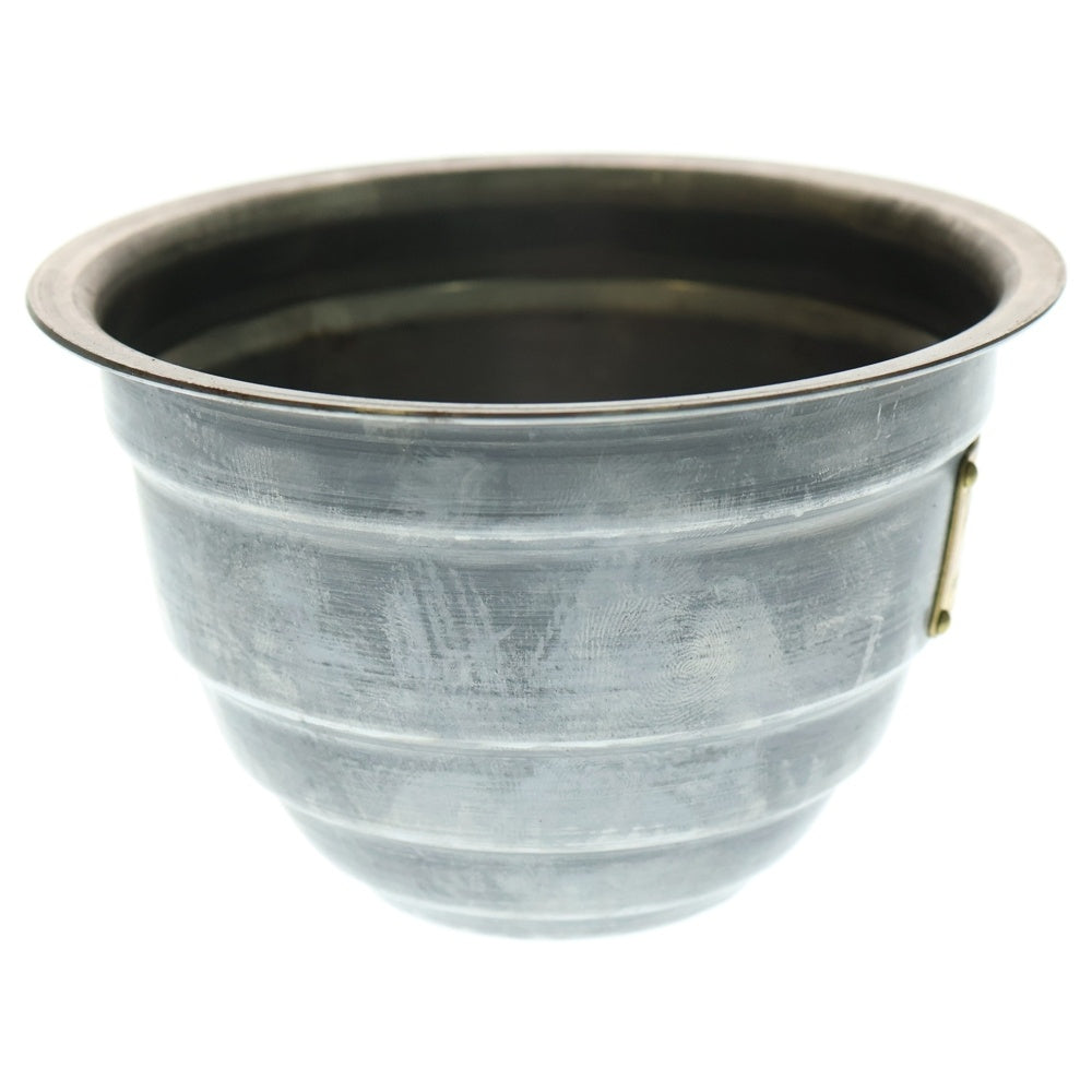 m&m(エムアンドエム) ×MASSES POT TYPE 4 - TERMIT STEEL / SMALL マシス ターミット 鉄鉢 ポット シルバー