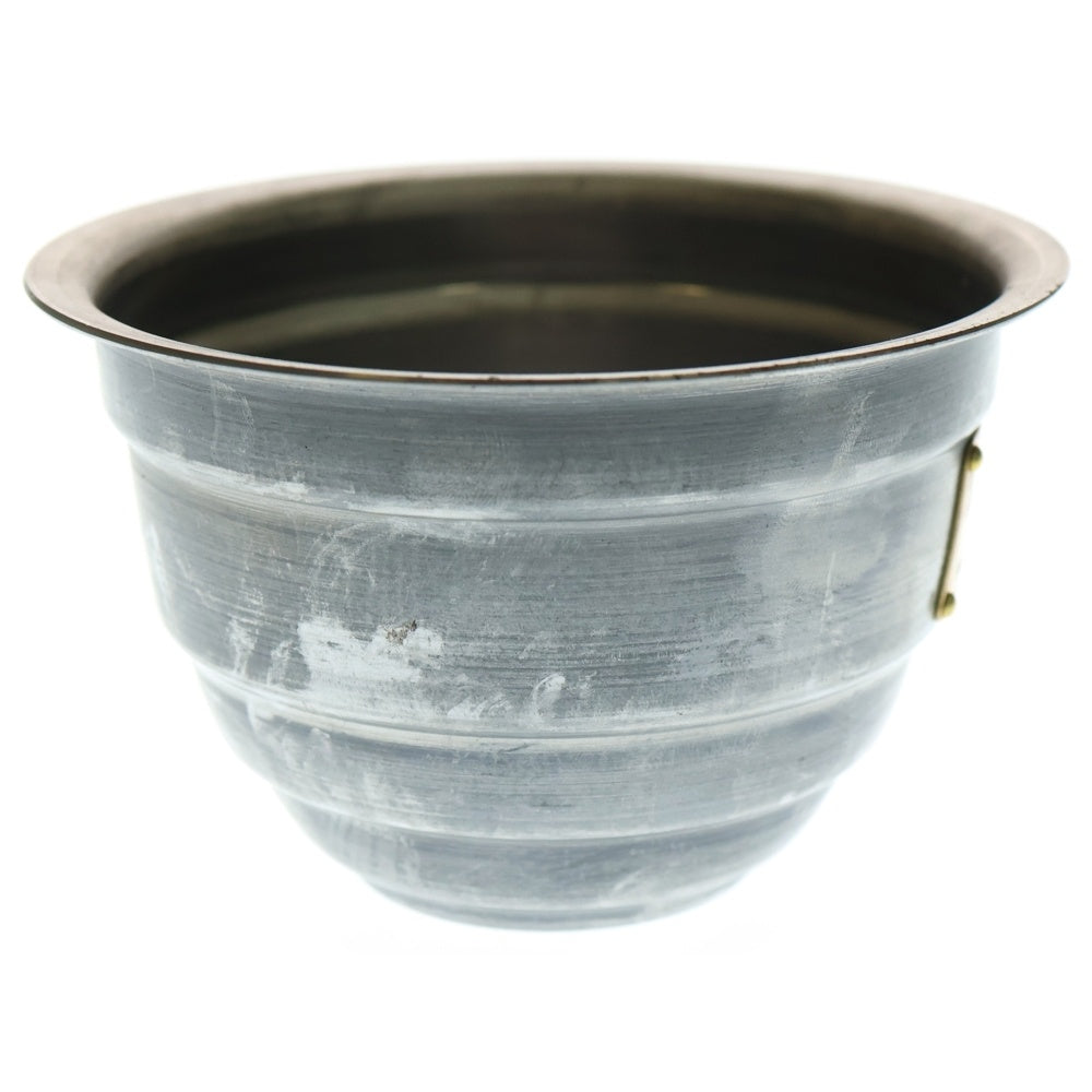 m&m(エムアンドエム) ×MASSES POT TYPE 4 - TERMIT STEEL / SMALL マシス ターミット 鉄鉢 ポット シルバー