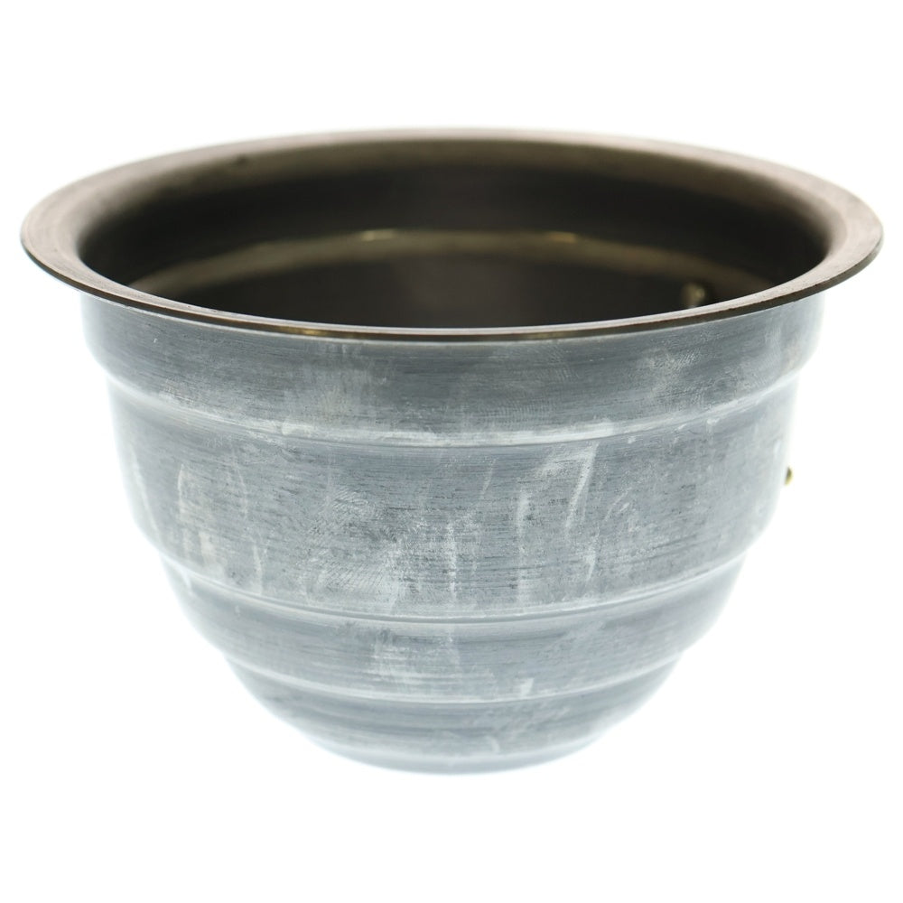 m&m(エムアンドエム) ×MASSES POT TYPE 4 - TERMIT STEEL / SMALL マシス ターミット 鉄鉢 ポット シルバー