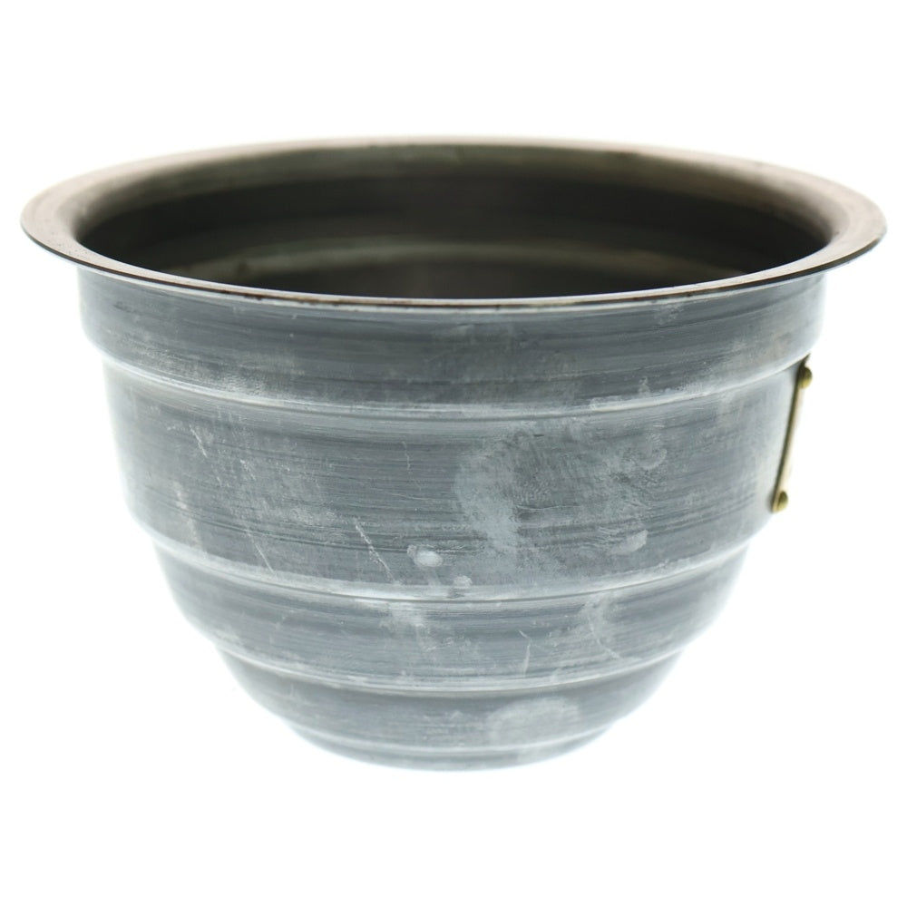 m&m(エムアンドエム) ×MASSES POT TYPE 4 - TERMIT STEEL / SMALL マシス ターミット 鉄鉢 ポット シルバー