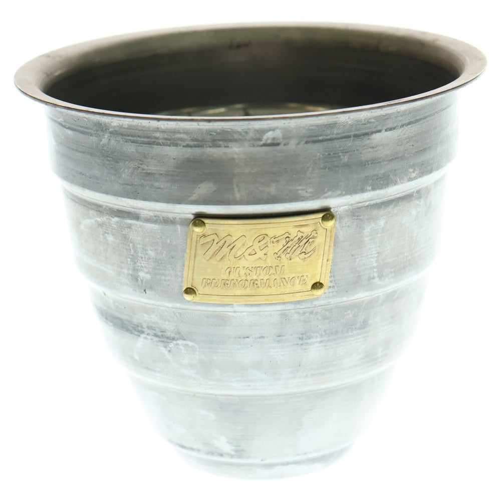m&m(エムアンドエム) ×MASSES POT TYPE 1 - Chrysails STEEL / SMALL マシス クリサリス 鉄鉢 ポット シルバー