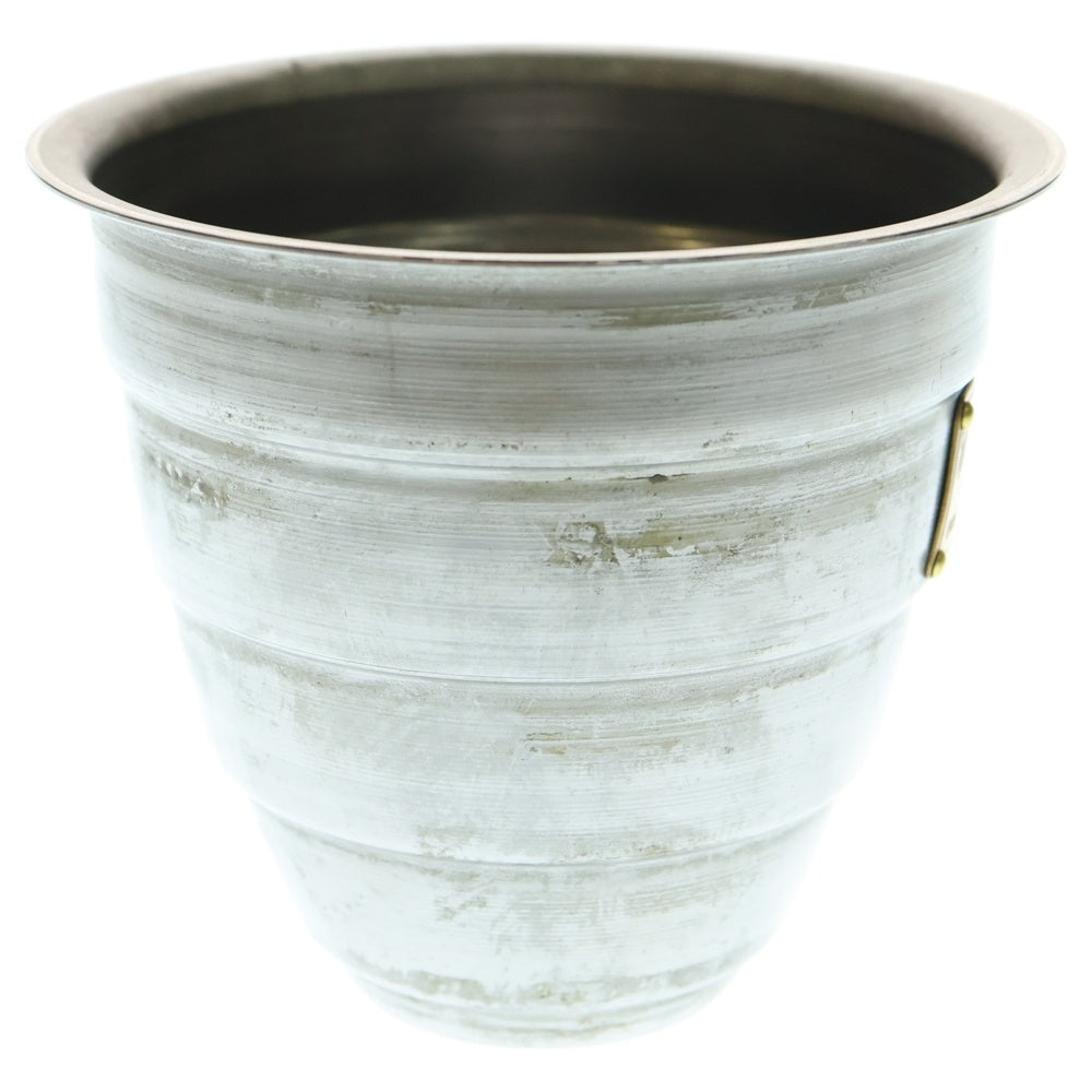 m&m(エムアンドエム) ×MASSES POT TYPE 1 - Chrysails STEEL / SMALL マシス クリサリス 鉄鉢 ポット シルバー