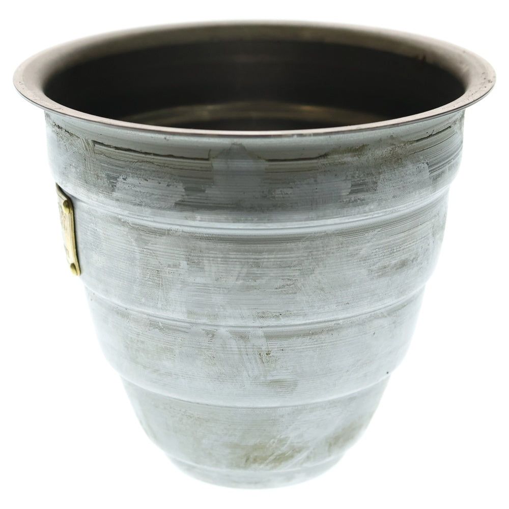 m&m(エムアンドエム) ×MASSES POT TYPE 1 - Chrysails STEEL / SMALL マシス クリサリス 鉄鉢 ポット シルバー