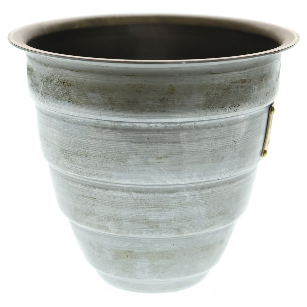 m&m(エムアンドエム) ×MASSES POT TYPE 1 - Chrysails STEEL / SMALL マシス クリサリス 鉄鉢 ポット シルバー