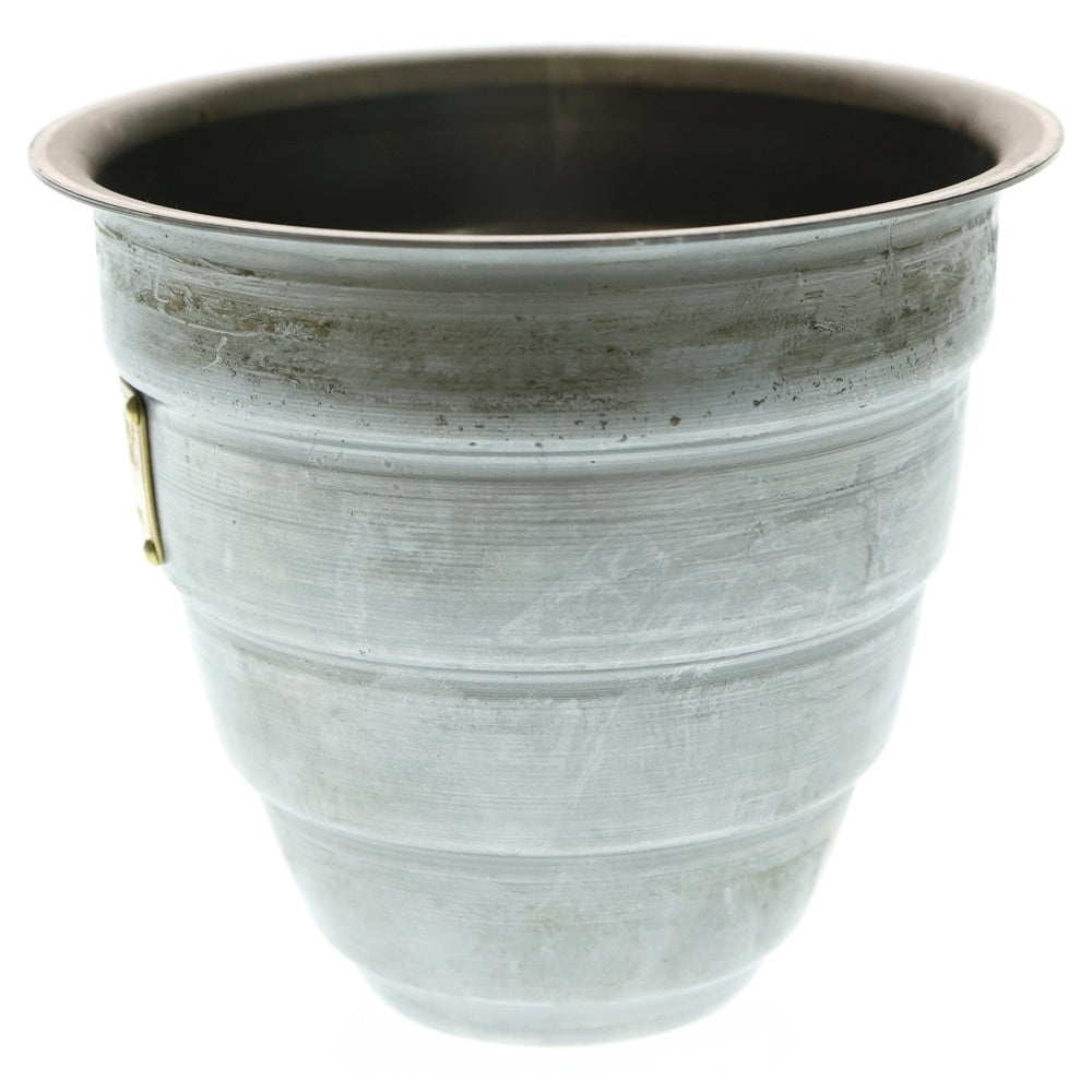 m&m(エムアンドエム) ×MASSES POT TYPE 1 - Chrysails STEEL / SMALL マシス クリサリス 鉄鉢 ポット シルバー