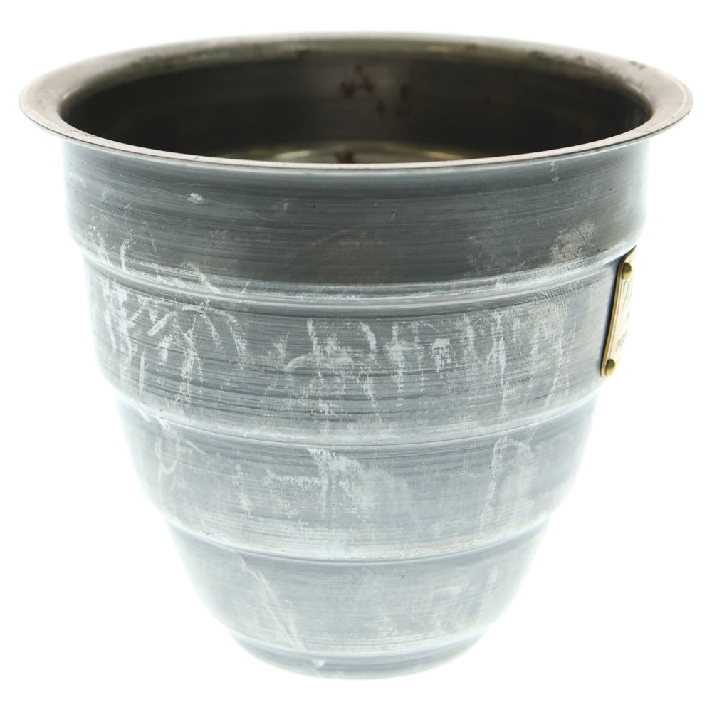 m&m(エムアンドエム) ×MASSES POT TYPE 1 - Chrysails STEEL / SMALL マシス クリサリス 鉄鉢 ポット シルバー