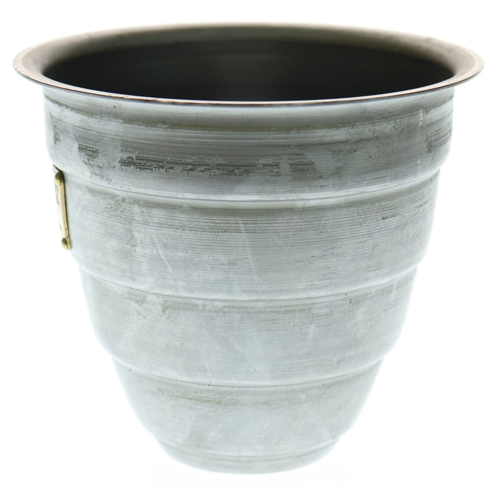 m&m(エムアンドエム) ×MASSES POT TYPE 1 - Chrysails STEEL / SMALL マシス クリサリス 鉄鉢 ポット シルバー
