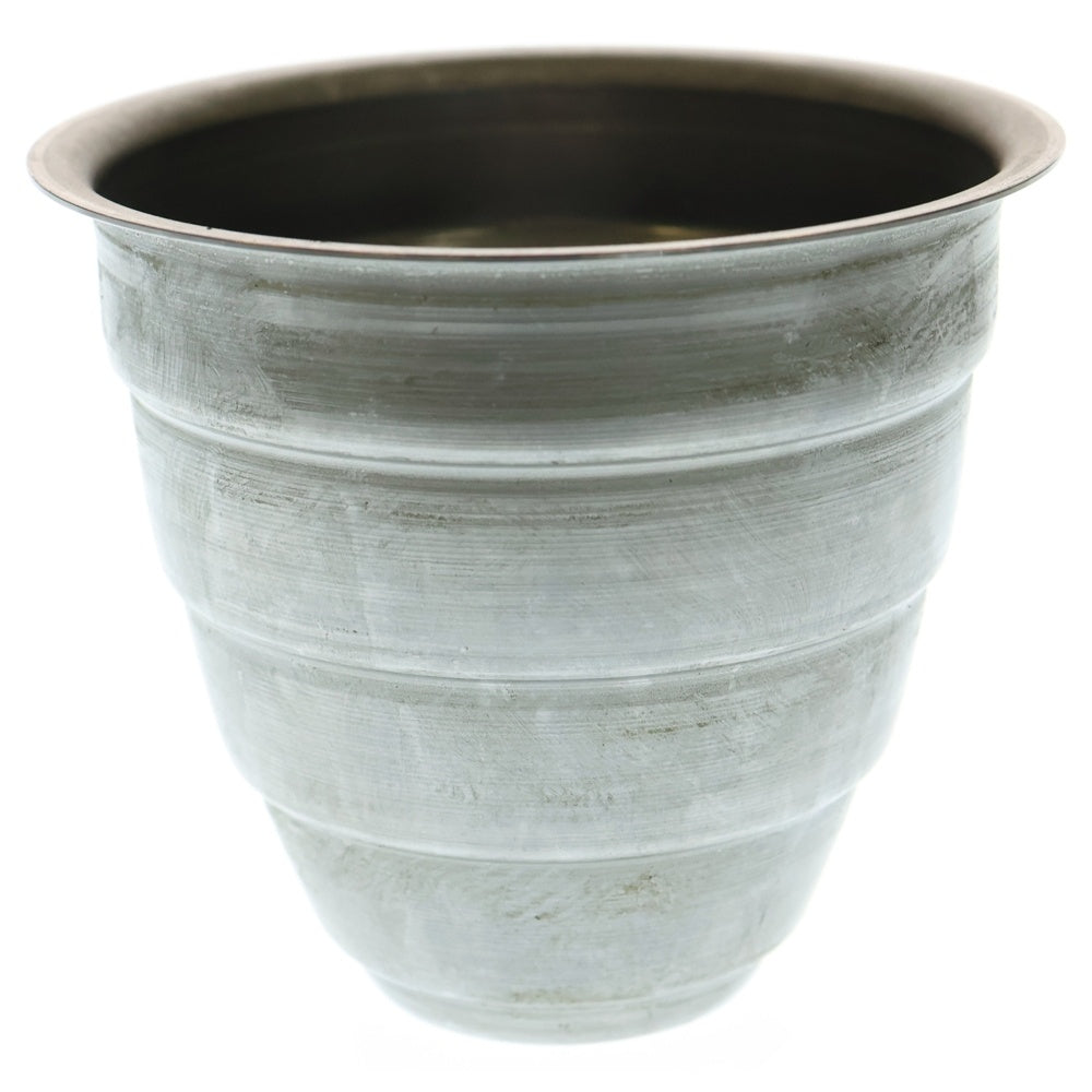 m&m(エムアンドエム) ×MASSES POT TYPE 1 - Chrysails STEEL / SMALL マシス クリサリス 鉄鉢 ポット シルバー