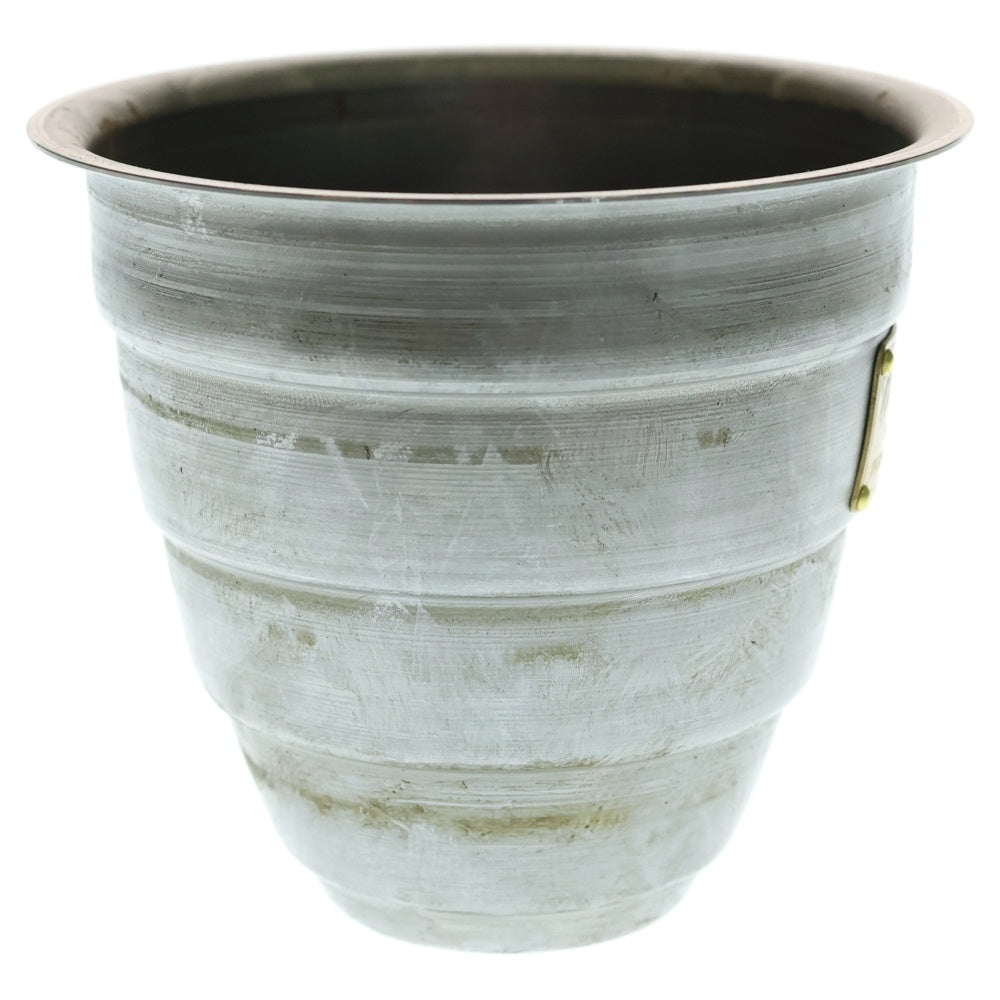 m&m(エムアンドエム) ×MASSES POT TYPE 1 - Chrysails STEEL / SMALL マシス クリサリス 鉄鉢 ポット シルバー