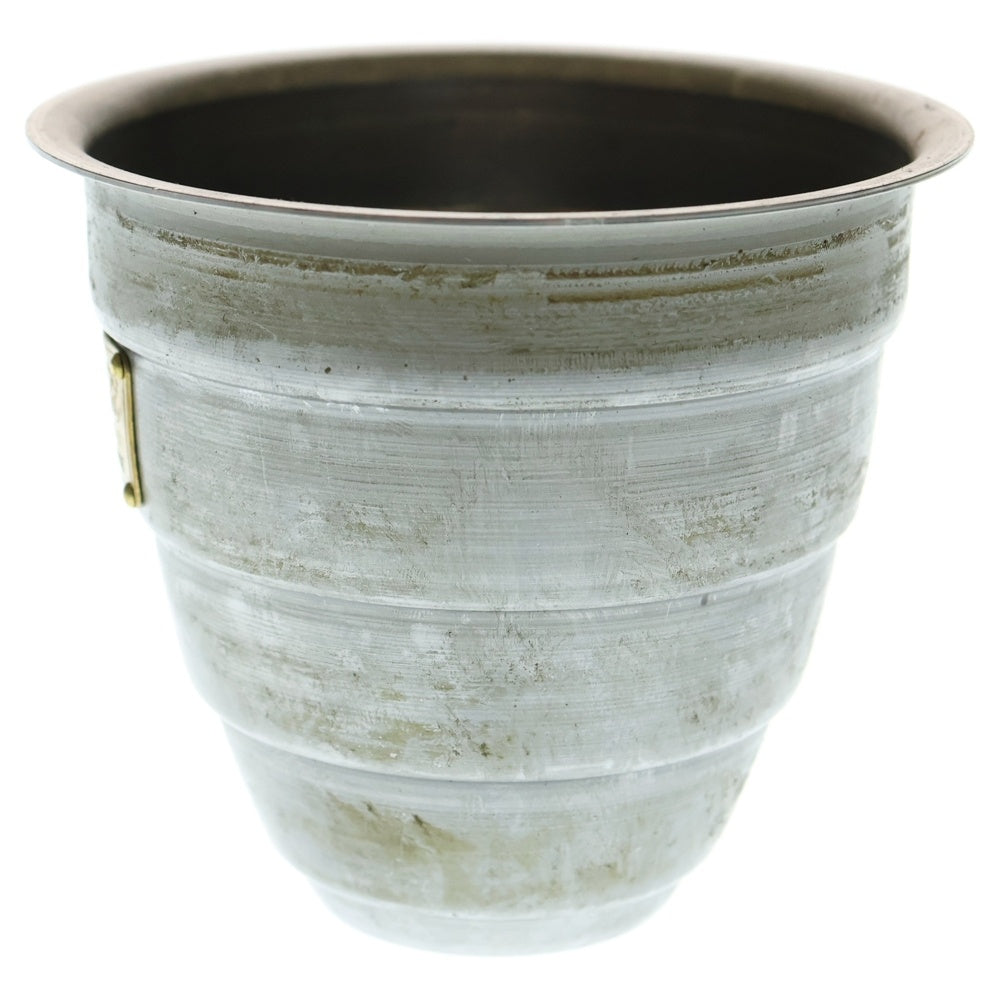 m&m(エムアンドエム) ×MASSES POT TYPE 1 - Chrysails STEEL / SMALL マシス クリサリス 鉄鉢 ポット シルバー