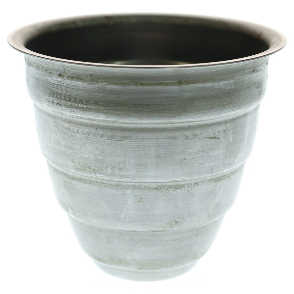 m&m(エムアンドエム) ×MASSES POT TYPE 1 - Chrysails STEEL / SMALL マシス クリサリス 鉄鉢 ポット シルバー