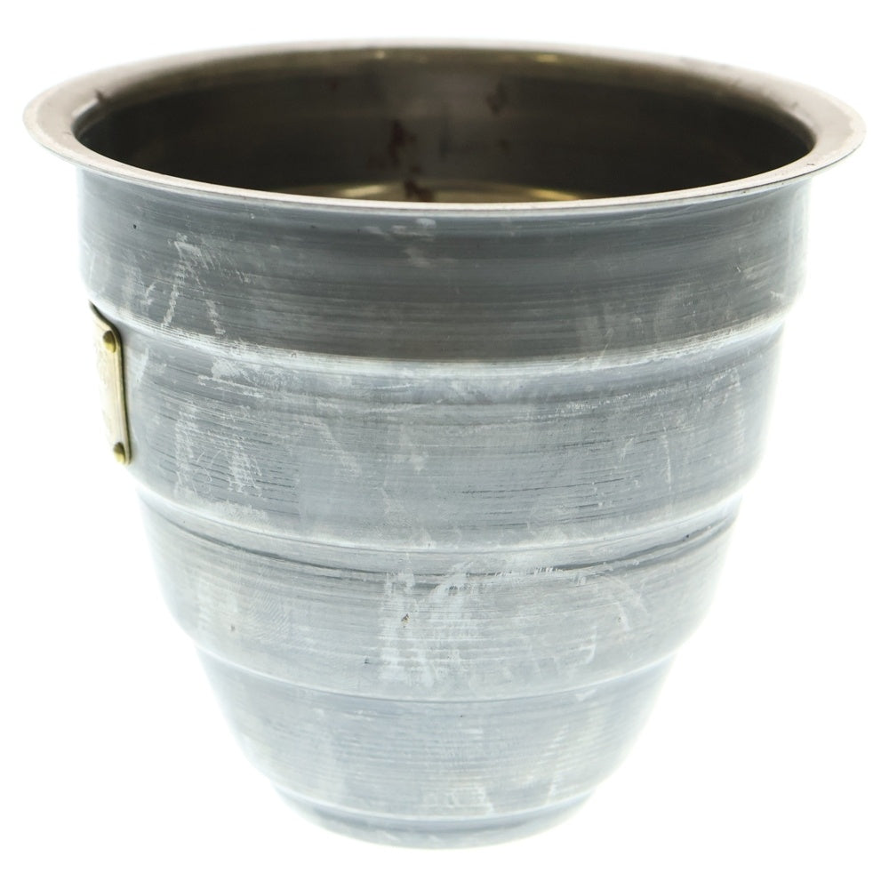 m&m(エムアンドエム) ×MASSES POT TYPE 1 - Chrysails STEEL / SMALL マシス クリサリス 鉄鉢 ポット シルバー