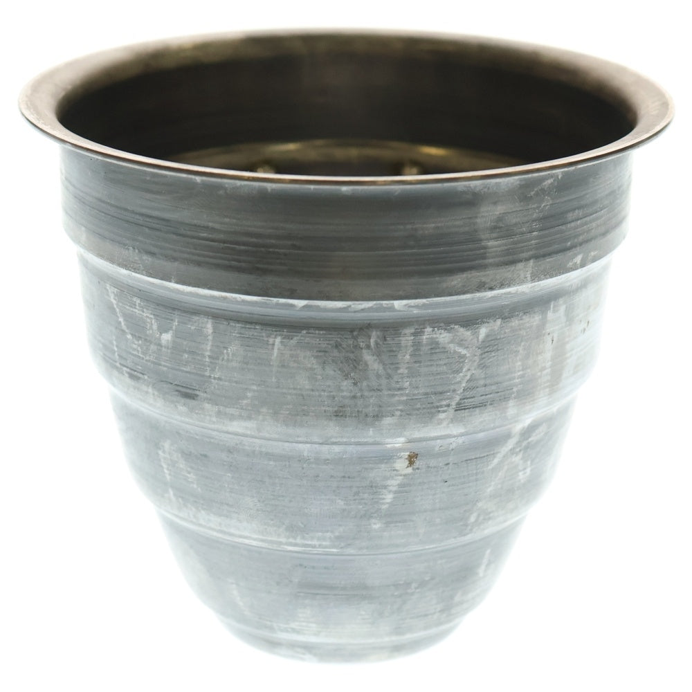 m&m(エムアンドエム) ×MASSES POT TYPE 1 - Chrysails STEEL / SMALL マシス クリサリス 鉄鉢 ポット シルバー