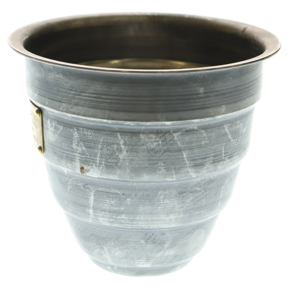 m&m(エムアンドエム) ×MASSES POT TYPE 1 - Chrysails STEEL / SMALL マシス クリサリス 鉄鉢 ポット シルバー