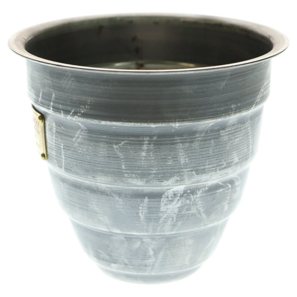 m&m(エムアンドエム) ×MASSES POT TYPE 1 - Chrysails STEEL / SMALL マシス クリサリス 鉄鉢 ポット シルバー