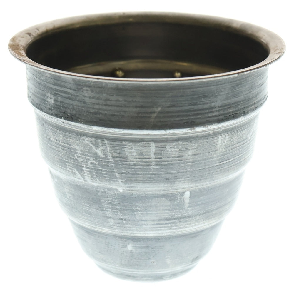 m&m(エムアンドエム) ×MASSES POT TYPE 1 - Chrysails STEEL / SMALL マシス クリサリス 鉄鉢 ポット シルバー
