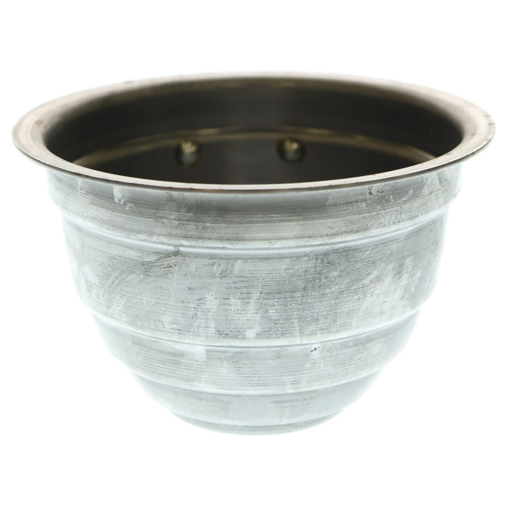 m&m(エムアンドエム) ×MASSES POT TYPE 4 - TERMIT STEEL / SMALL マシス ターミット 鉄鉢 ポット シルバー