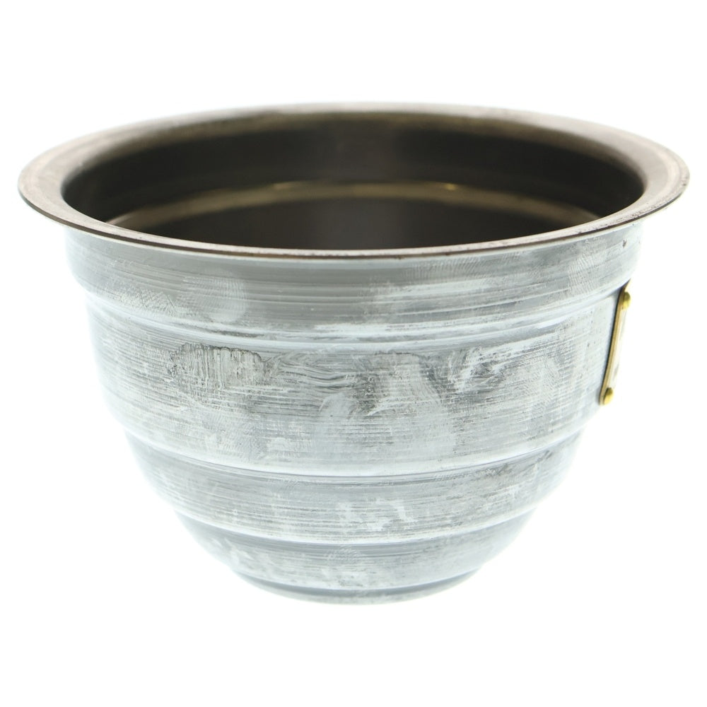 m&m(エムアンドエム) ×MASSES POT TYPE 4 - TERMIT STEEL / SMALL マシス ターミット 鉄鉢 ポット シルバー