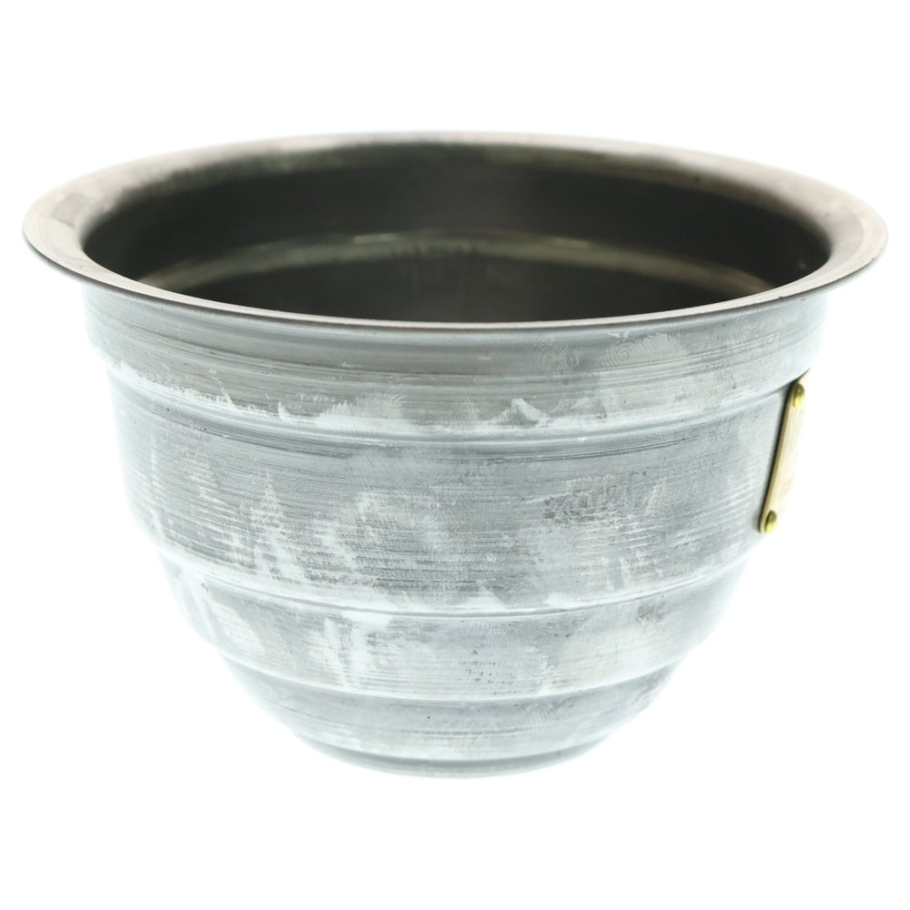 m&m(エムアンドエム) ×MASSES POT TYPE 4 - TERMIT STEEL / SMALL マシス ターミット 鉄鉢 ポット シルバー