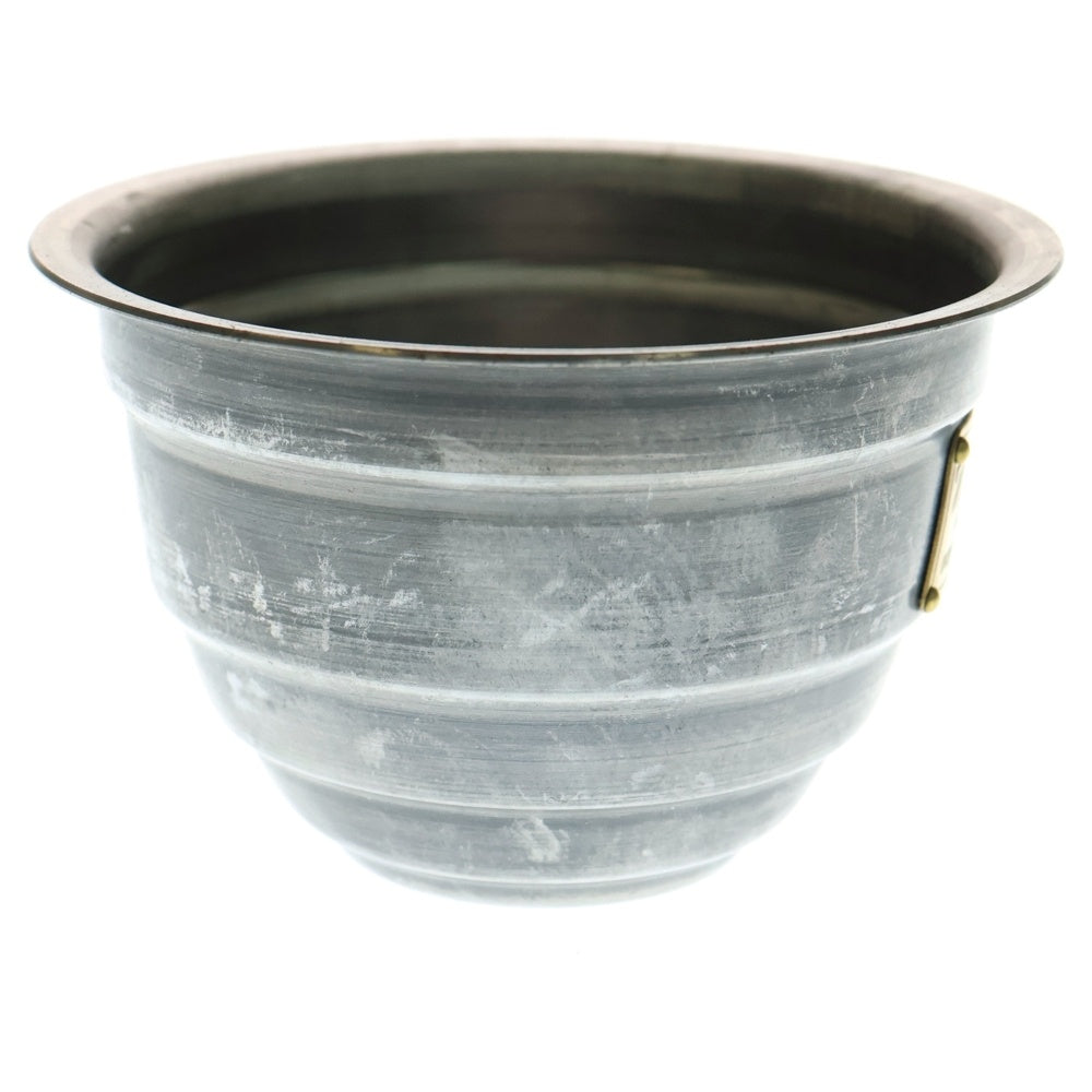 m&m(エムアンドエム) ×MASSES POT TYPE 4 - TERMIT STEEL / SMALL マシス ターミット 鉄鉢 ポット シルバー