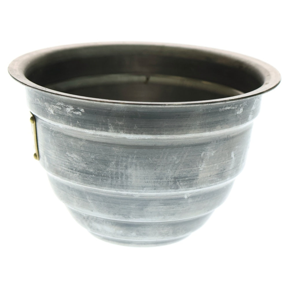 m&m(エムアンドエム) ×MASSES POT TYPE 4 - TERMIT STEEL / SMALL マシス ターミット 鉄鉢 ポット シルバー