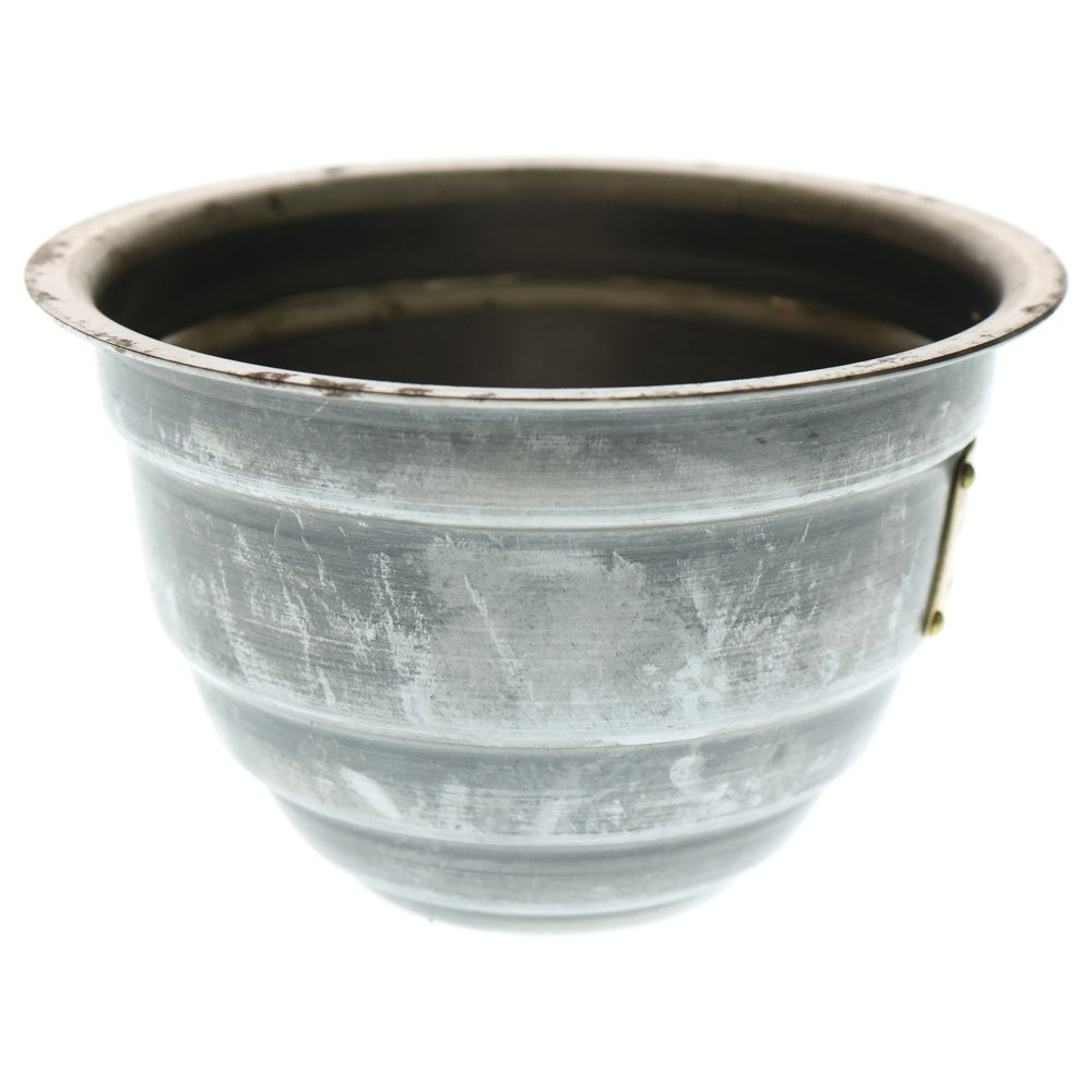 m&m(エムアンドエム) ×MASSES POT TYPE 4 - TERMIT STEEL / SMALL マシス ターミット 鉄鉢 ポット シルバー