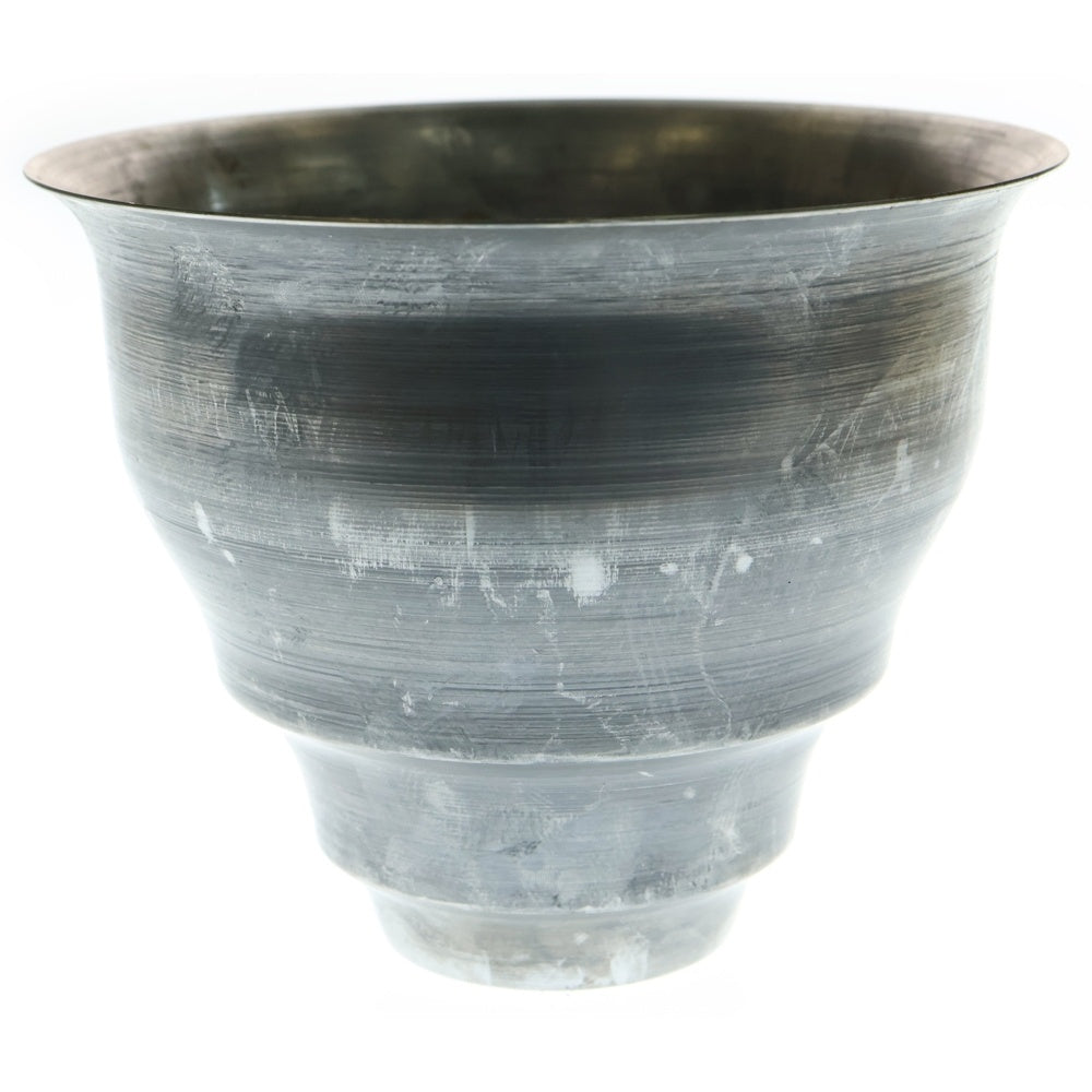 m&m(エムアンドエム) ×MASSES POT TYPE 5 - Conch STEEL / MEDIUM マシス コンク 鉄鉢 ポット シルバー