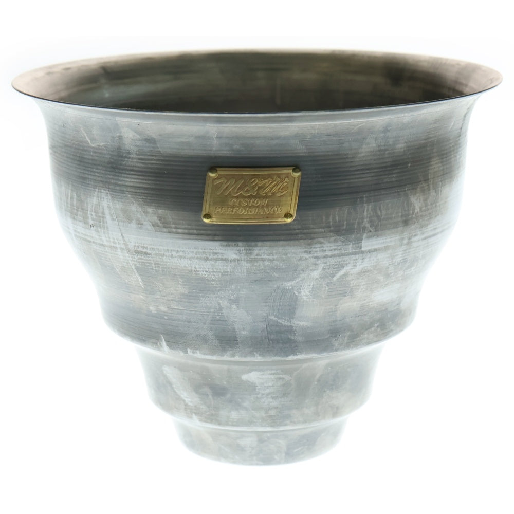 m&m(エムアンドエム) ×MASSES POT TYPE 5 - Conch STEEL / MEDIUM マシス コンク 鉄鉢 ポット シルバー