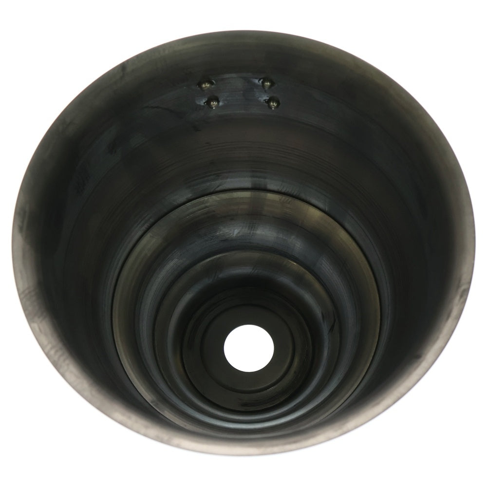 m&m(エムアンドエム) ×MASSES POT TYPE 5 - Conch STEEL / MEDIUM マシス コンク 鉄鉢 ポット シルバー