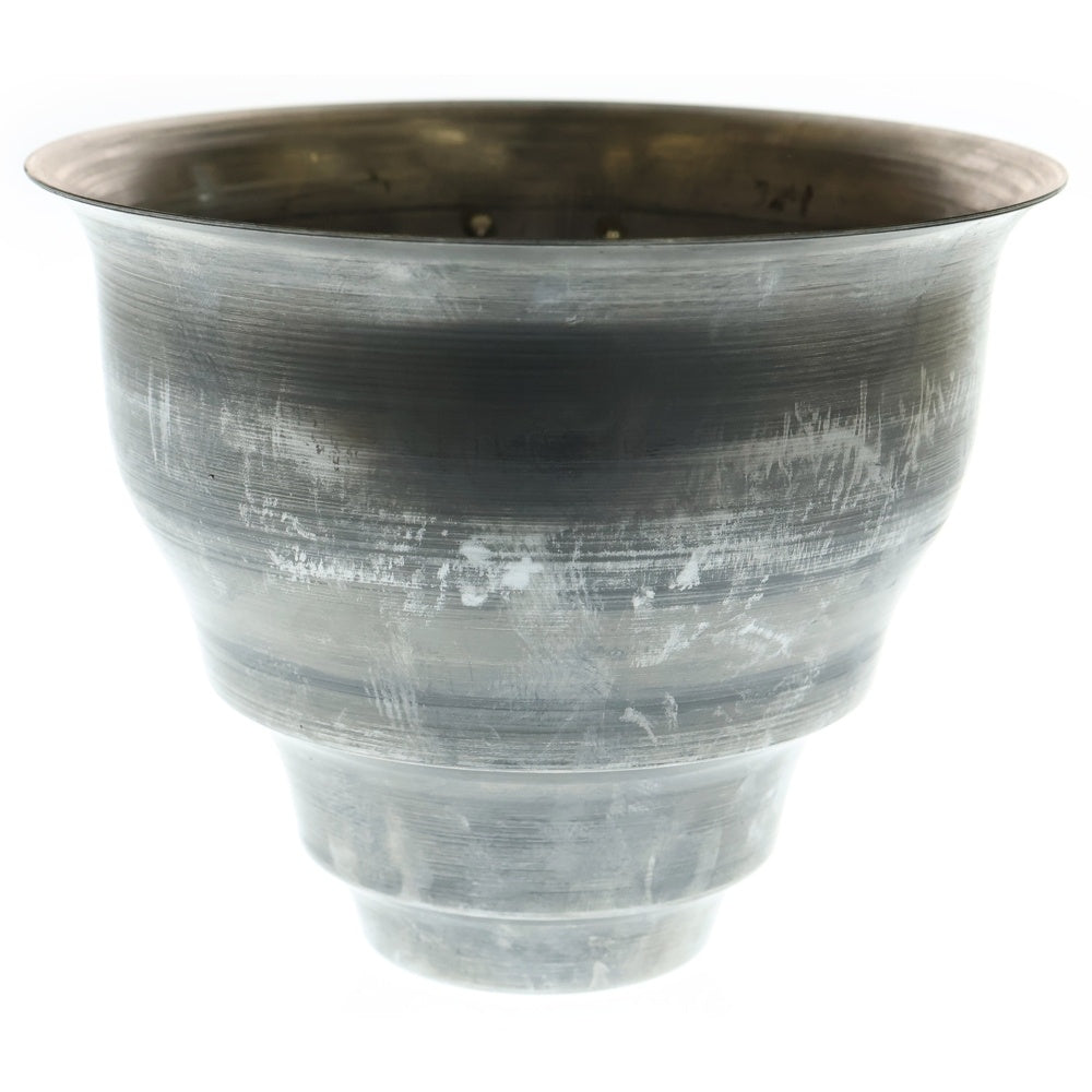 m&m(エムアンドエム) ×MASSES POT TYPE 5 - Conch STEEL / MEDIUM マシス コンク 鉄鉢 ポット シルバー