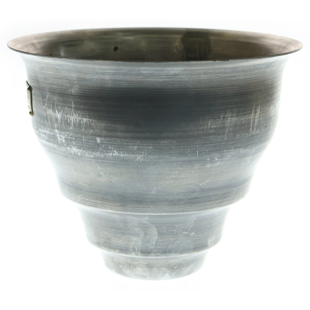 m&m(エムアンドエム) ×MASSES POT TYPE 5 - Conch STEEL / MEDIUM マシス コンク 鉄鉢 ポット シルバー