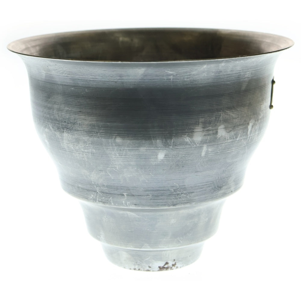 m&m(エムアンドエム) ×MASSES POT TYPE 5 - Conch STEEL / MEDIUM マシス コンク 鉄鉢 ポット シルバー