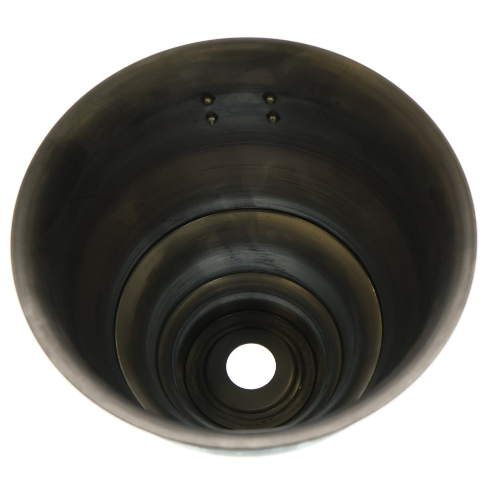 m&m(エムアンドエム) ×MASSES POT TYPE 5 - Conch STEEL / MEDIUM マシス コンク 鉄鉢 ポット シルバー