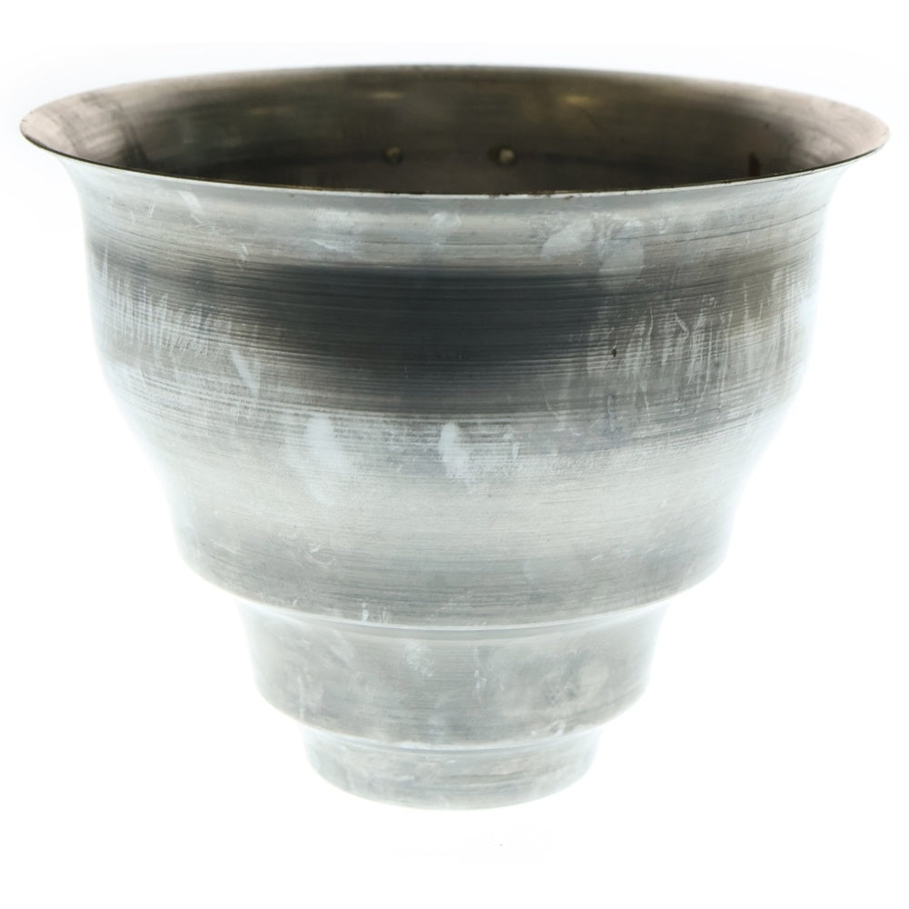 m&m(エムアンドエム) ×MASSES POT TYPE 5 - Conch STEEL / MEDIUM マシス コンク 鉄鉢 ポット シルバー