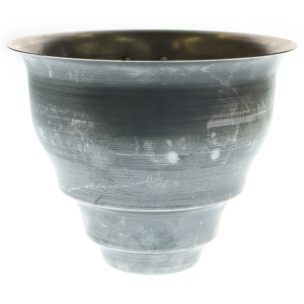 m&m(エムアンドエム) ×MASSES POT TYPE 5 - Conch STEEL / MEDIUM マシス コンク 鉄鉢 ポット シルバー